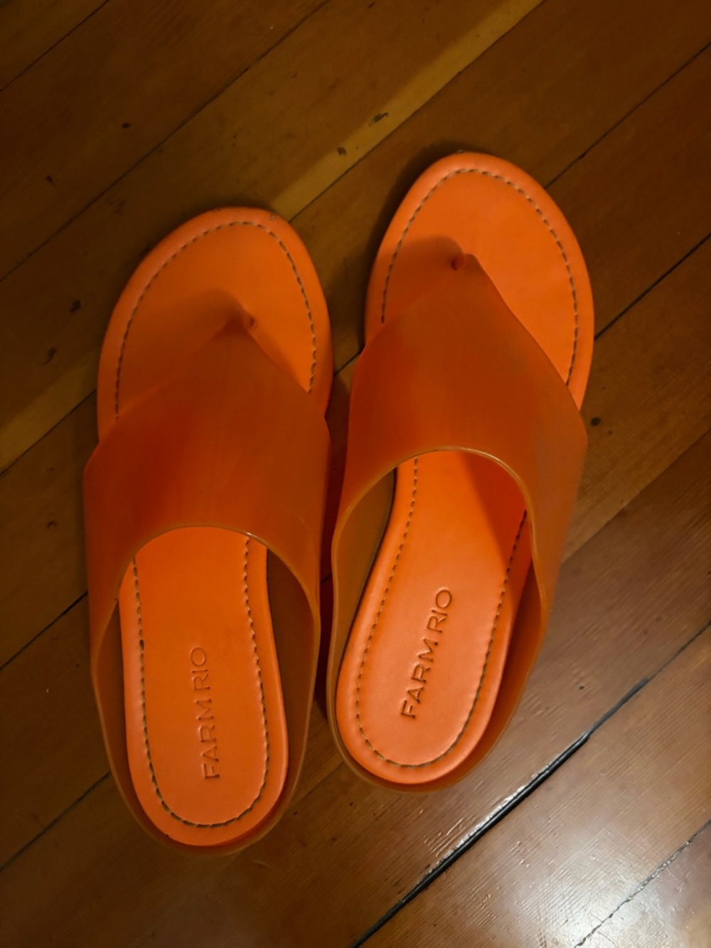 FARM Rio Orange PVC/Leather Sandal - Picture 3 of 4